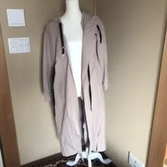 スプリングコート　ベージュ フード付き トレンチコート