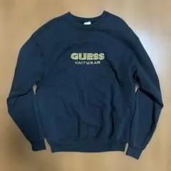 GUESS KNITWEAR スウェット ブラック 刺繍ロゴのサムネイル