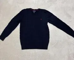 Polo Ralph Lauren ネイビー ケーブルニット XL