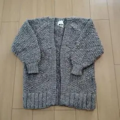 ネパール製 yuni ユニ KHWOPA ハンドニット 肉厚カーディガン　グレー yuni ユニ ネパールハンドニット 起毛ラージプルオーバー(24AW) | T.T.