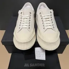 新品 JIL SANDER ジルサンダー ラバーソール キャンバス スニーカーのサムネイル