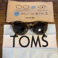 【美品】TOMS サングラス　ベッコウのサムネイル