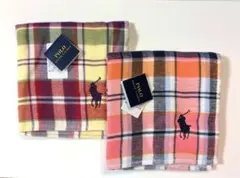 【新品未使用】POLO♡ポロラルフローレン♡タオルハンカチ♡2枚セット♡