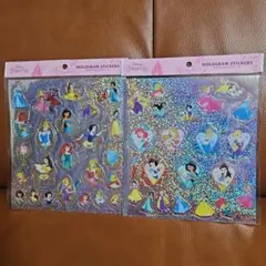 ディズニープリンセス ホログラムエンボスシール2種セット
