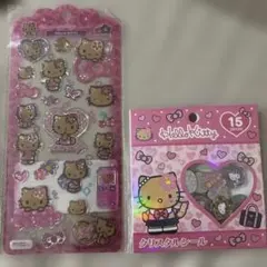 日焼けキティ　シール　おはじきシール