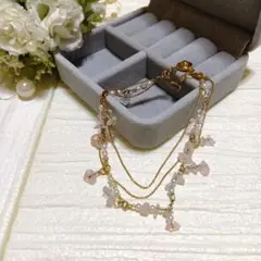 【送料無料】ローズクォーツ ブレスレット