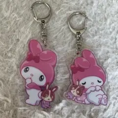マイメロ　アクリルキーホルダー2点セット