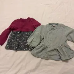 petit main トップス 2点セット 80