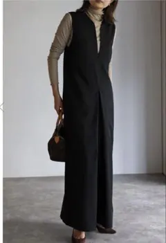 Bonjour Sagan ディープVネックオールインワン