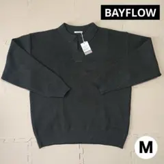 【新品】　BAYFLOW 　鹿の子スキッパーポロシャツのサムネイル