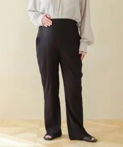 レプシィム【産前・産後対応】マタニティ／フレアリブパンツ