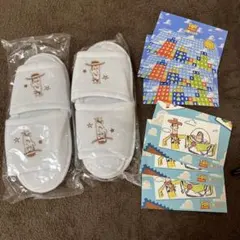 トイストーリーホテル　スリッパ、ポストカード