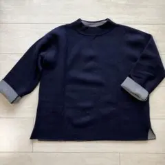 無印良品　ダブルフェイス　ウール　セーター