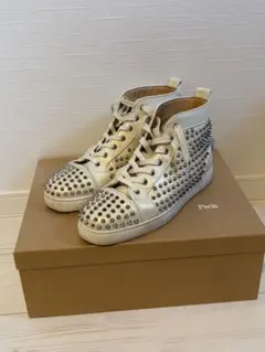 Christian Louboutin スタッズハイカットスニーカー 28cm