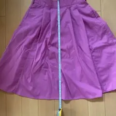 earth music&ecology ピンク フレアスカート 膝丈 【10】