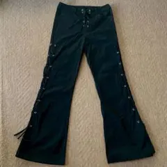 ROMWE 編み上げパンツ 編み上げデニム