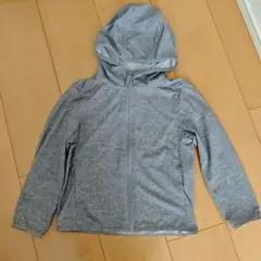 超美品 UNIQLO エアリズム UVカットメッシュパーカー キッズ 110