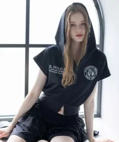 clear U.S. POLO ASSN. フレンチスリーブ裏毛パーカー