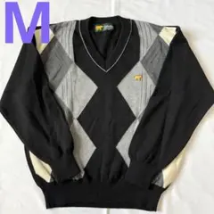 ゴールデンベア　ニット　セーター　Vネックセーター　M ゴルフ