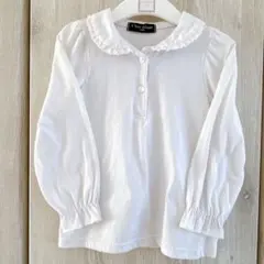 ほぼ新品✨C'est Géant ホワイト長袖ブラウス 【100】発表会 入園式
