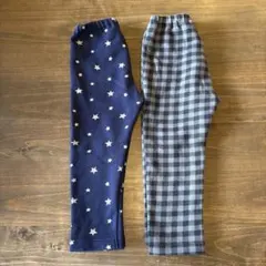 ユニクロ　フリースレギンス　2点セット　90サイズ