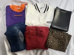 服 Mサイズ 6点まとめ売り ギャル系 GAL ヒョウ柄 派手 アウター 小物付