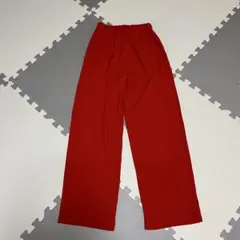 ★未使用★ ANTIQUA TOY リブパンツ 赤 160センチのサムネイル