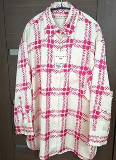 ユニクロ+ MARNI オーバーサイズシャツ 長袖 M 新品未使用タグ付き