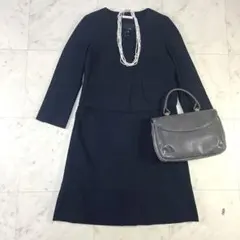 スーツ　ワンピース　ノーカラージャケット　en quête フランドル　美品