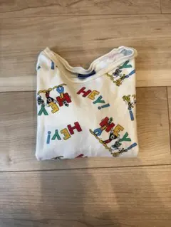 Disney キャラクター柄 長袖Tシャツ 90