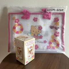 キティ一番くじ ハローキティ クリアトバッグ & グラス セット
