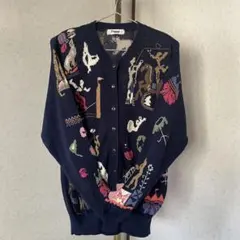 80’s 刺繍カーディガン