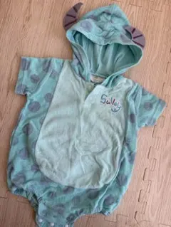 サリー フード付きロンパース ミントグリーン