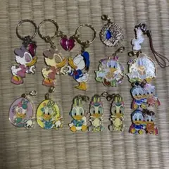 ディズニー ドナルド＆デイジー キーホルダー 14点セット