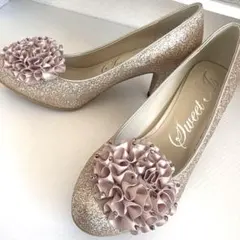 在庫入れ替えのためお値下げ♡新品未使用♡ゴールド　低反発素材　お花グリッター