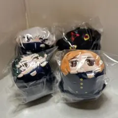 呪術廻戦 まめころりん ぬいぐるみ マスコット 4個セット