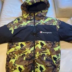 Champion カモフラージュ ダウンジャケット S