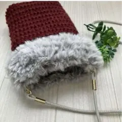 かぎ針編みスマホショルダーバッグ