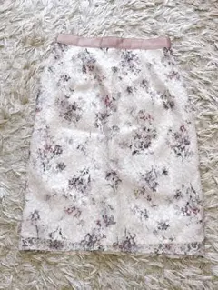 MISCH MASCH 花柄レース タイトスカート 36のサムネイル