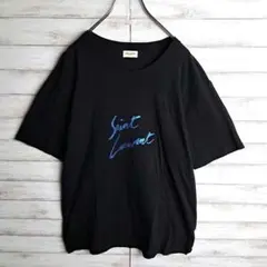 【美品】Saint Laurent サンローラン レア Tシャツ ブルーのサムネイル