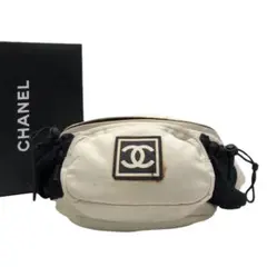 レア✨CHANEL スポーツラインボディバッグ ベージュ ラージサイズ 