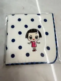【非売品】NHK番組「チコちゃんに叱られる！ 」ミニタオル ハンカチ ドット柄