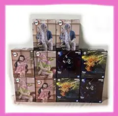 《ROUND1限定有》鬼滅の刃 フィギュア 10体セット まとめ売り
