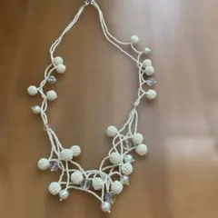 ビーズ パール ネックレス エレガント