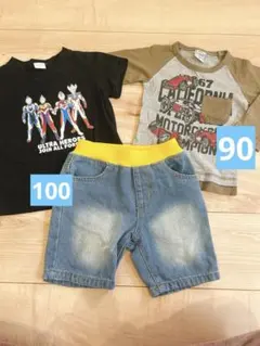 ウルトラマン　Tシャツ　スポーツカー　レーシングカー　ハーフパンツ　男の子セット