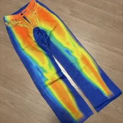 PETITE Thermal Print Straight DenimPants