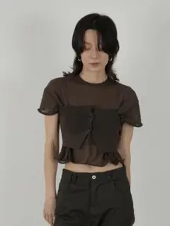 yo BIOTOP cupro gather puff blouse - メルカリ