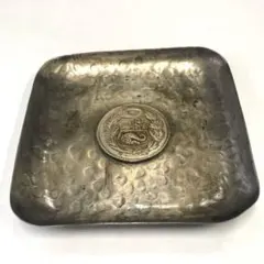 槌目 楕円形 小物入れ 錫製 アンティーク - メルカリ