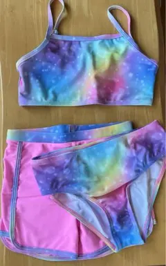 子ども　セパレート水着　３点セット　120