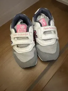 new balance 996 ベビーシューズ グレー/ピンク　13.5